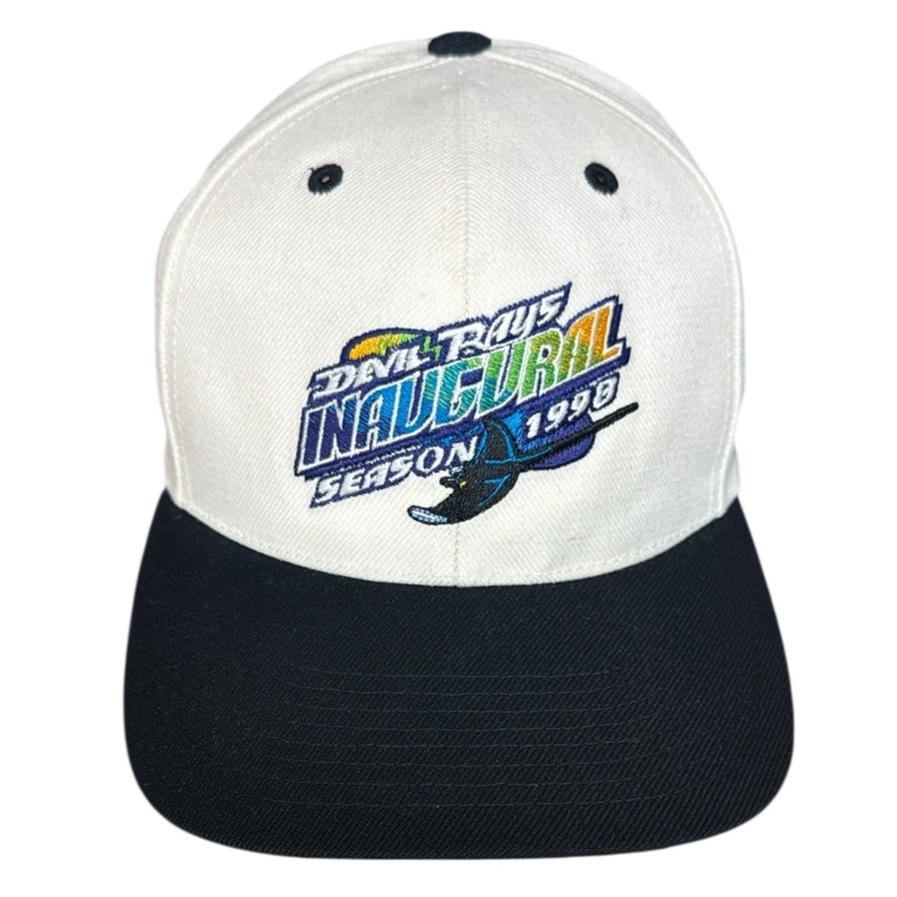 Rare Twins Enterprises 1998 Tampa Bay Devil Rays Inaugural Season Snapback Hat - Picture 4 of 13